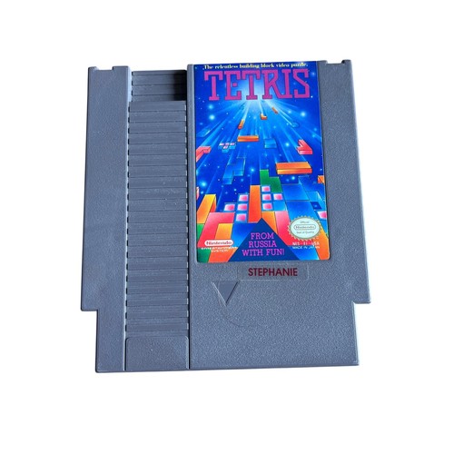 Cartuccia videogioco tetris - cartuccia,