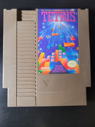 Cartuccia videogioco tetris - cartuccia,