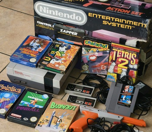 Nintendo nes console action - nintendo,