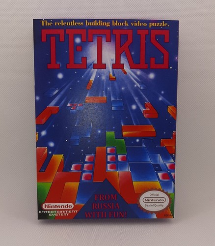 Nes tetris box - box, cover