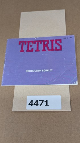 Tetris nintendo nes manual - nintendo, nes-